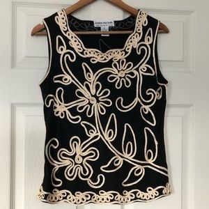 Lauren Michelle decorative tank sleeveless top M